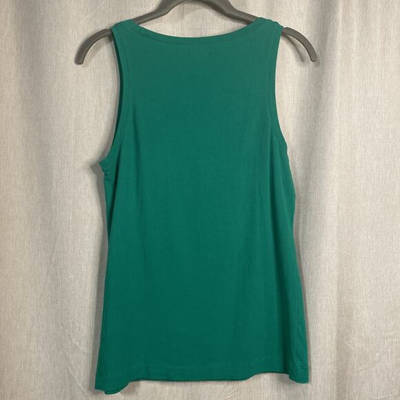 Kate Spade Kelly Green Rosette Embellished Tank Top - Women’s Size Medium - Picture 4 of 6